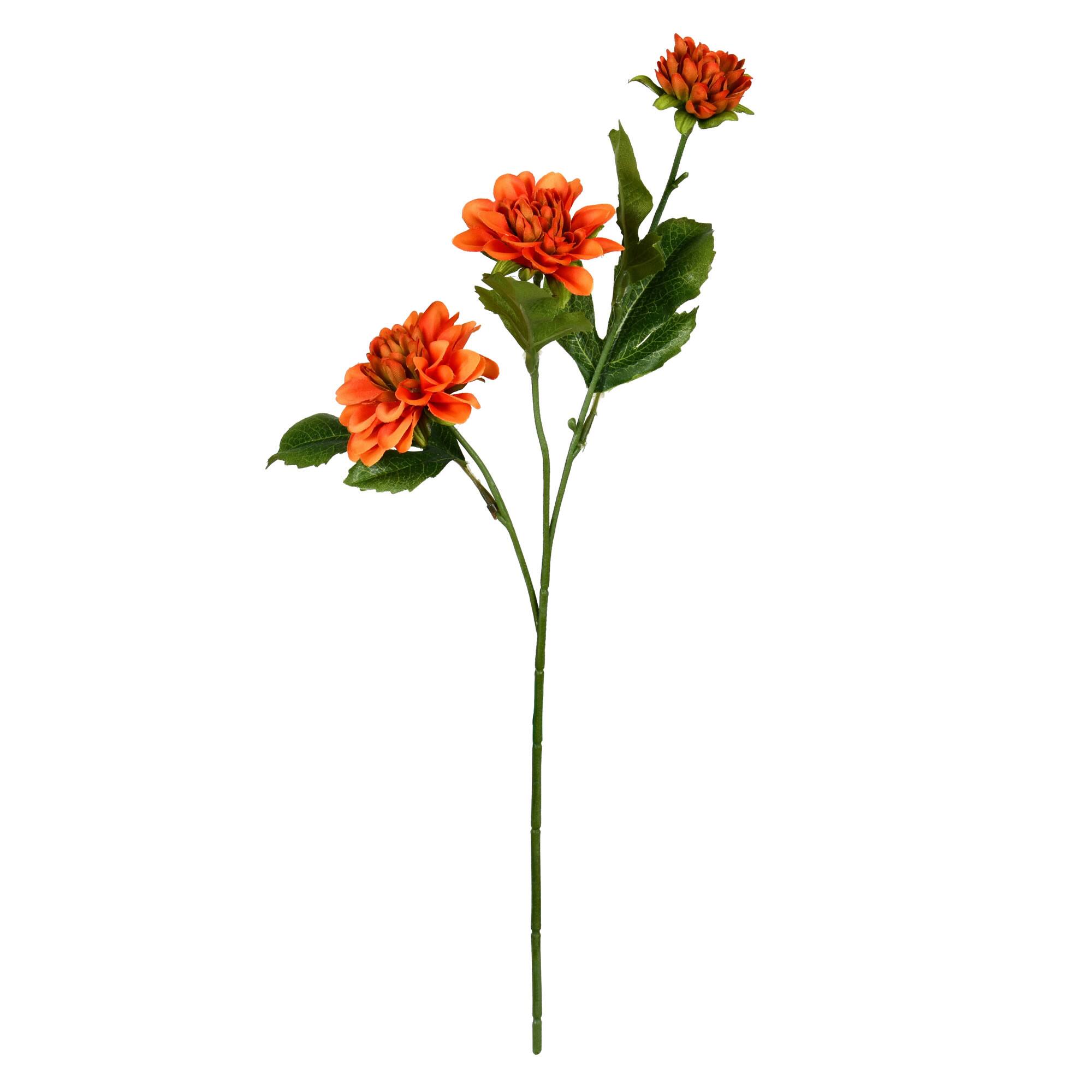 6 Pack: Orange Dahlia Spray